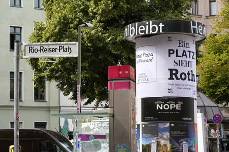 Der Rio-Reiser-Platz in Berlin