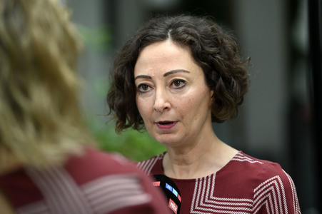 Pressegespräch mit Ramona Pop in Berlin