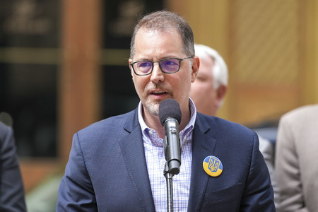 Flaggenzeremonie der Ukraine in New York