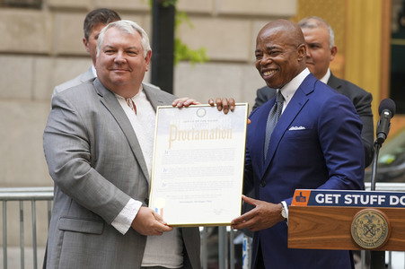 Flaggenzeremonie der Ukraine in New York