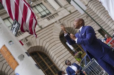 Flaggenzeremonie der Ukraine in New York