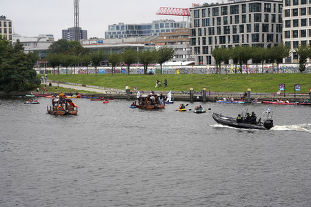 Climate and Boat Demo 2022 in Berlin