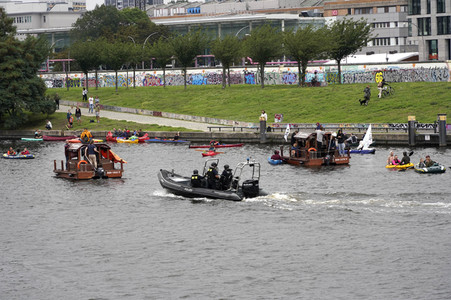 Climate and Boat Demo 2022 in Berlin