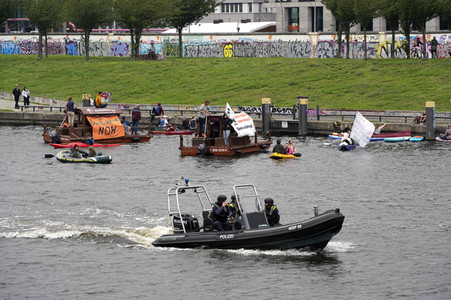 Climate and Boat Demo 2022 in Berlin