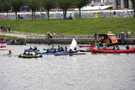 Climate and Boat Demo 2022 in Berlin