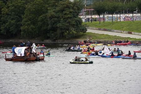 Climate and Boat Demo 2022 in Berlin