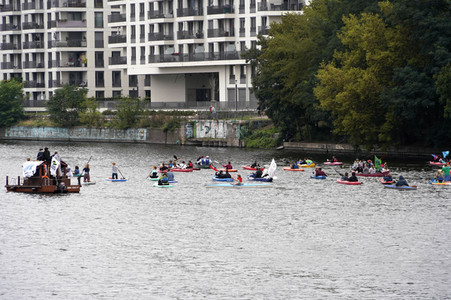 Climate and Boat Demo 2022 in Berlin