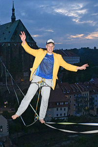 Hochseilshow von Ruben Langer in Görlitz