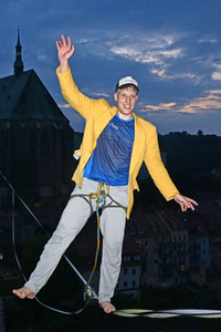 Hochseilshow von Ruben Langer in Görlitz
