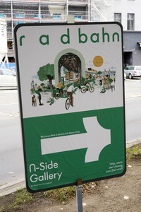 Teststrecke der Radbahn unter der U1 in Berlin