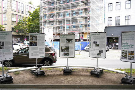 Teststrecke der Radbahn unter der U1 in Berlin