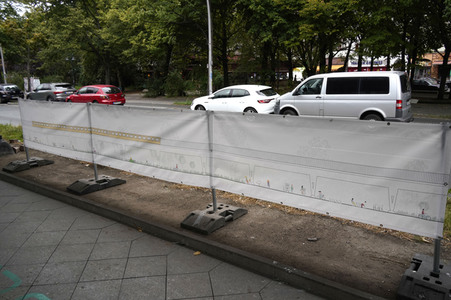 Teststrecke der Radbahn unter der U1 in Berlin