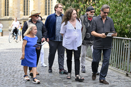 Presserundgang 'Spurensuche Tatort Münster' in Münster