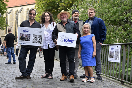 Presserundgang 'Spurensuche Tatort Münster' in Münster