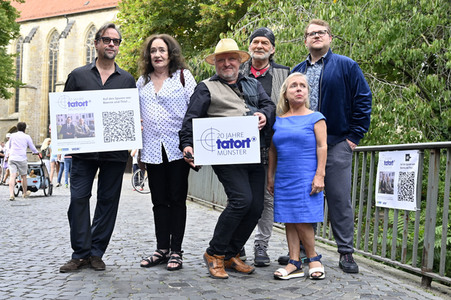 Presserundgang 'Spurensuche Tatort Münster' in Münster