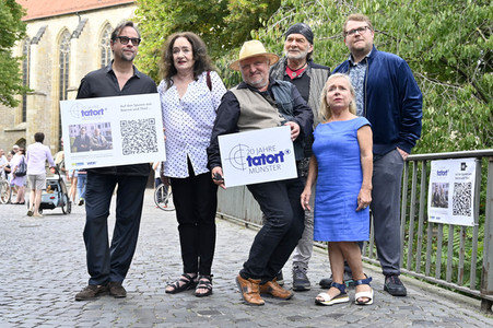 Presserundgang 'Spurensuche Tatort Münster' in Münster