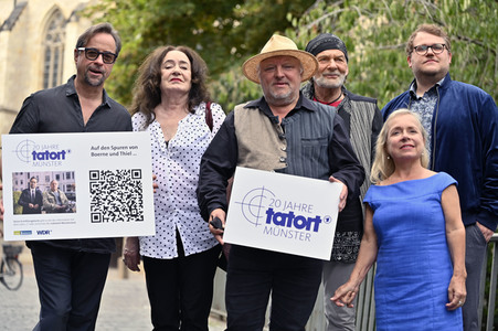 Presserundgang 'Spurensuche Tatort Münster' in Münster