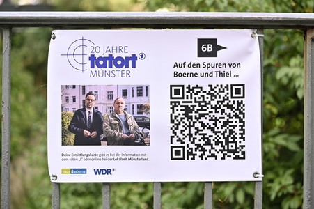 Presserundgang 'Spurensuche Tatort Münster' in Münster