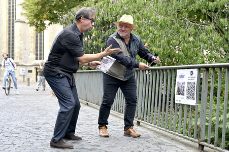 Presserundgang 'Spurensuche Tatort Münster' in Münster
