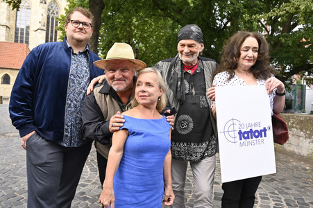 Presserundgang 'Spurensuche Tatort Münster' in Münster