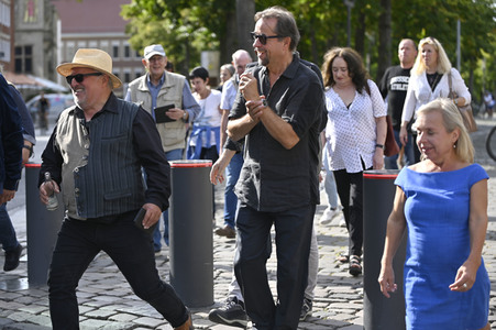 Presserundgang 'Spurensuche Tatort Münster' in Münster