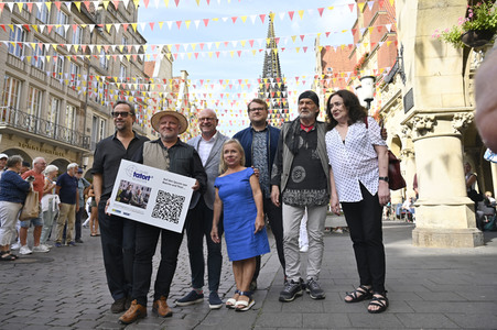 Presserundgang 'Spurensuche Tatort Münster' in Münster
