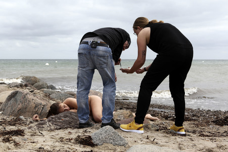 NATURE ART: Ostseestrand / Baltic Sea Beach Bodypainting