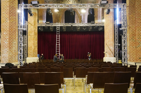 Theaterprobe 'Gottes Lebenslauf' in Dessau