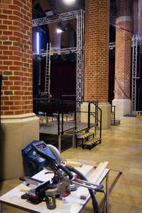 Theaterprobe 'Gottes Lebenslauf' in Dessau