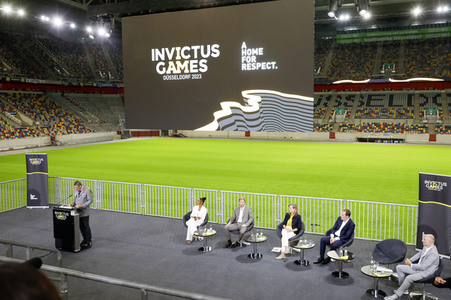 Invictus Games Pressekonferenz mit Prinz Harry in Düsseldorf