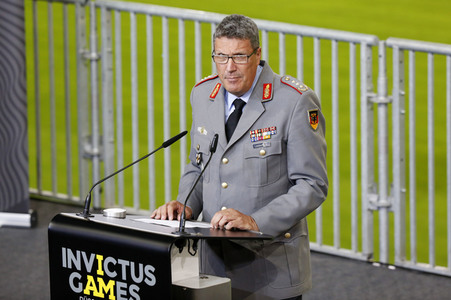 Invictus Games Pressekonferenz mit Prinz Harry in Düsseldorf