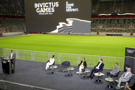 Invictus Games Pressekonferenz mit Prinz Harry in Düsseldorf