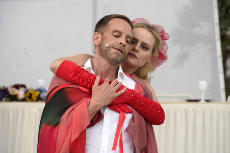 Theaterprobe 'Jedermann' in Beelitz