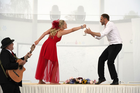 Theaterprobe 'Jedermann' in Beelitz