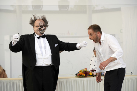 Theaterprobe 'Jedermann' in Beelitz