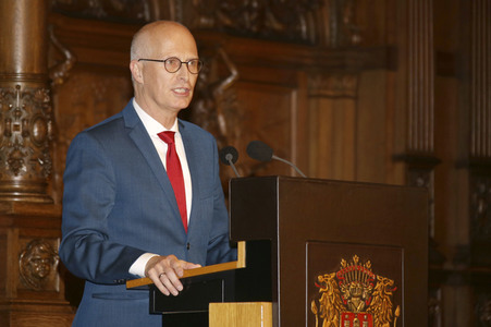 Festakt Verleihung der Ehrenbürgerwürde an Udo Lindenberg in Hamburg