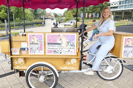 Pressetermin mit Barbara Schöneberger in Hamburg