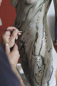 NATURE ART: Stechlinsee Bodypainting