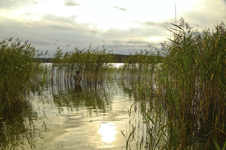 NATURE ART: Stechlinsee Bodypainting