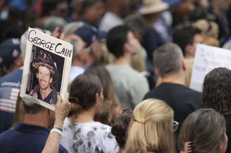 Gedenken an die Opfer der Terroranschläge am Wold Trade Center in New York