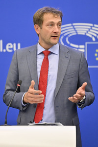 Pressekonferenz zur Verordnung über Entwaldung im Europäischen Parlament in Straßburg