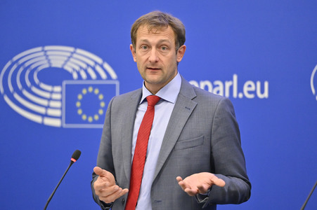 Pressekonferenz zur Verordnung über Entwaldung im Europäischen Parlament in Straßburg