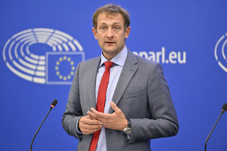 Pressekonferenz zur Verordnung über Entwaldung im Europäischen Parlament in Straßburg