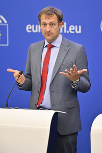 Pressekonferenz zur Verordnung über Entwaldung im Europäischen Parlament in Straßburg