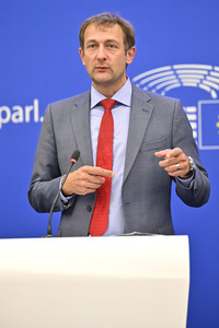 Pressekonferenz zur Verordnung über Entwaldung im Europäischen Parlament in Straßburg