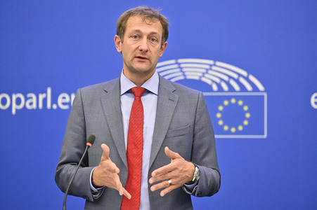 Pressekonferenz zur Verordnung über Entwaldung im Europäischen Parlament in Straßburg