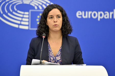 Pressebriefing der Fraktion Die Linke im EU-Parlament in Straßburg