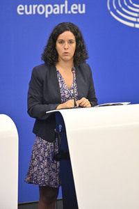 Pressebriefing der Fraktion Die Linke im EU-Parlament in Straßburg