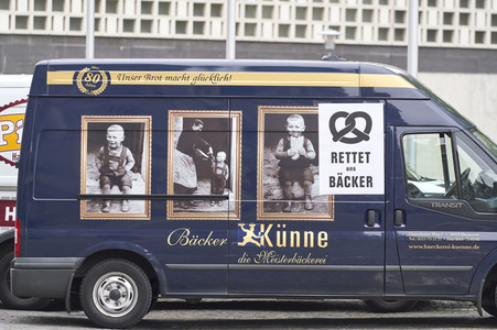 Demonstration des Bäckerhandwerks in Hannover