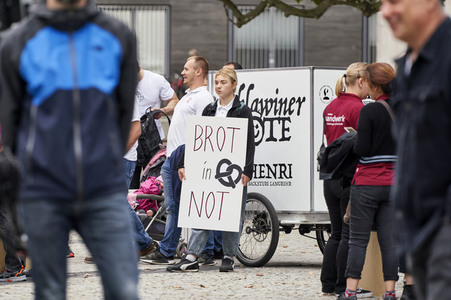 Demonstration des Bäckerhandwerks in Hannover